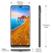 Load image into Gallery viewer, OUKITEL K9 Unlocked Cell Phones 7.12" FHD+ Water Drop Screen 4GB RAM+64GB ROM，16MP+8MP Dual Camera, 6000mAh Battery 4G Android 9.0 Unlocked Smartphones, Dual SIM Smartphone Support OTG（Black）

