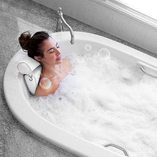 Load image into Gallery viewer, Homer's Choice Bath Pillow Bathtub Spa Pillow, Non-Slip 6 Large Suction Cups, Extra Thick for Perfect Head, Neck, Back and Shoulder Support by Idle Hippo, Fits
