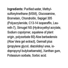 Load image into Gallery viewer, Natural Radiance MSM Plus - Glucosamine Bromelain and Chrondroitin 8 oz. Bottle (Odorless/Unscented) Helps Arthritis, Back Pain, Sore Muscles and Joints. Pain Relief Therapy
