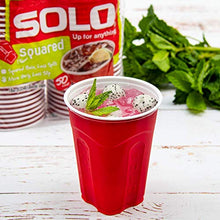 Load image into Gallery viewer, SOLO Cup Company Red Squared Plastic Party, 18 Ounce, 200 Count
