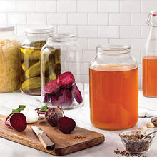 Load image into Gallery viewer, Paksh Novelty 1-Gallon Glass Jar Wide Mouth with Airtight Metal Lid - USDA Approved BPA-Free Dishwasher Safe Large Mason Jar for Fermenting, Kombucha, Kefir, Storing and Canning Uses, Clear (1 Jar)
