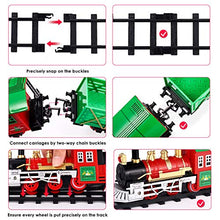 Load image into Gallery viewer, iBaseToy Christmas Train Set with Controllable Sound &amp; Light, Battery Powered Train for Christmas Tree, kids Train Toy Set with 52"Railway Track &amp; 4 Cars, Gift for 3 4 5 6 Year Old Boys Girls Toddlers
