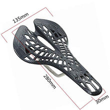 Load image into Gallery viewer, Toxz Carbon Fiber Hollow Saddle Seat for Mountain Racing Bike Cycling Bicycle,Lightweight,High Strength,High Flexibility,Ventilation Diversion Hole,Stoving Varnish Technology
