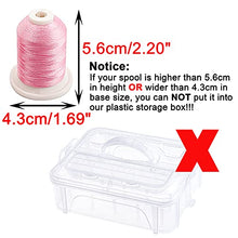 Load image into Gallery viewer, New brothread 3 Layers Stackable Clear Storage Box/Organizer for Holding 60 Spools Home Embroidery &amp; Sewing Thread and Other Embroidery Sewing Crafts (Spool Size Requirement: H≤2.2"; W≤1.69")
