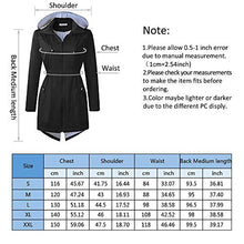 Load image into Gallery viewer, Women's Waterproof Raincoats Outdoor Lightweight Hooded Rain Jacket Windbreaker Trench Coats
