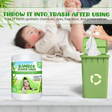Load image into Gallery viewer, Shop Channels Bamboo Disposable Cloth Diaper Liners(4 Rolls) Fragrance Free &amp; Chlorine Free, Compostable, Dye Free Flushable Biodegradable Gentle and Soft 100 Sheets Each Roll(Pack of 4)
