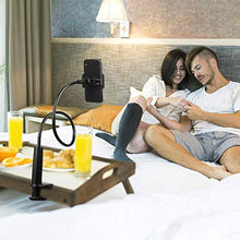 Load image into Gallery viewer, Gooseneck Bed Cell Phone Holder Mount, PEYOU 33" Flexible Phone Stand 360 Lazy Desk Bed Clip Calmp Mount Compatible for iPhone 11 Pro Xs Max XR X 8 7 6 6s Plus, Samsung and More 4.0"-6.5" Devices
