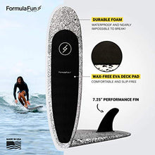 Load image into Gallery viewer, Formula Fun 6'4'' Zippers, Foamie Surfboard, Foam Surfboard with No Wax or Resin Required, Durable, Waterproof, and Flexible Foam Board, Made in The USA

