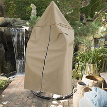 Load image into Gallery viewer, Flexiyard Patio Hanging Chair Cover with Adjustable X-Lock System and Zipper, Easy On Easy Off, Heavy Duty 100% Waterproof 600D Oxford Swing Egg Chair Winter Cover
