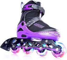 Load image into Gallery viewer, PAPAISON Adjustable Inline Skates for Kids and Adults with Full Light Up Wheels , Outdoor Roller Skates for Girls and Boys, Men and Women
