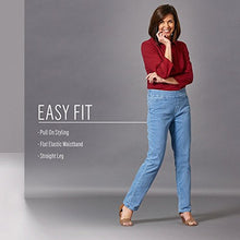 Load image into Gallery viewer, Chic Classic Collection Women's Easy-Fit Elastic-Waist Pant, Dark Shade, 18 Petite
