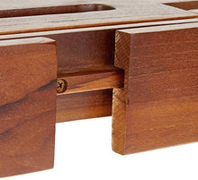 Load image into Gallery viewer, Ala Teak Wood Luxury Bathtub Caddy Tray with Extendable Sides and Bed Tray, Reading Rack, Tablet Holder
