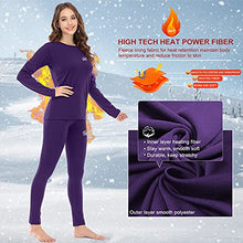 Load image into Gallery viewer, MEETWEE Thermal Underwear for Women, Winter Warm Base Layer Top &amp; Bottom Set Long Johns with Fleece Lined Cold Weather Skiing
