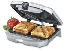 Load image into Gallery viewer, Cuisinart WM-SW2N Dual-Sandwich Nonstick Electric Grill

