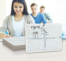Load image into Gallery viewer, Dry Erase XY Axis Lap Board 9”X12” | Interactive Learning Coordinate Grid Whiteboard (Double Sided)
