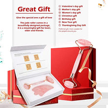 Load image into Gallery viewer, Deciniee Jade Roller and Gua Sha Tools Set - Anti Aging Rose Quartz Roller Massager - 100% Real Natural Jade Roller for Face, Eye, Neck - Beauty Jade Facial Roller for Slimming &amp; Firming
