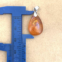 Load image into Gallery viewer, Natural Baltic Amber from poland amber stone | AlAliGems | Sterling Silver Amber Pendant | کهربا كهرمان | Kahraman Amber
