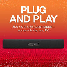 Load image into Gallery viewer, Seagate Ultra Touch HDD 2TB External Hard Drive – Black USB-C USB 3.0, 1yr Mylio Create, 4 month Adobe Creative Cloud Photography plan and Rescue Services (STHH2000400)

