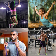 Load image into Gallery viewer, TheFitLife Resistance Pull Up Bands - Pull-Up Assist Exercise Bands, Long Workout Loop Bands for Body Stretching, Powerlifting, Fitness Training, with Carrying Bag and Workout Guide - Full Set
