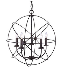 Load image into Gallery viewer, Canarm ICH282B05ORB25 Sumerside 5 Light Chandelier, Oil Rubbed Bronze

