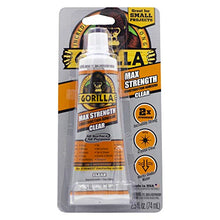 Load image into Gallery viewer, Gorilla Max Strength Clear Construction Adhesive, 2.5 Ounce Squeeze Tube, Clear, (Pack of 2)
