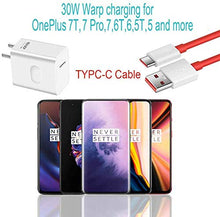 Load image into Gallery viewer, WNIEYO Oneplus 8 8pro Charger ，Warp Charger, OnePlus 7T 7 Pro Charger [5V 6A] + Fast Charging Cable for OnePlus 7 pro / 7 / 6T / 6 / 5T / 5
