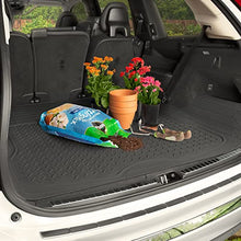 Load image into Gallery viewer, BDK-MT-785 Heavy Duty Cargo Liner Floor Mat-All Weather Trunk Protection, Trimmable to Fit &amp; Durable HD Rubber Protection for Car SUV Sedan Auto - Black

