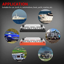 Load image into Gallery viewer, DaierTek Power Distribution Block 4 x M6 Terminal Studs, 6 x M4 Terminal Screws Battery Bus Bar for Car Marine Boat (Pair - Positive &amp; Negative)
