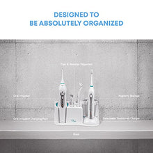 Load image into Gallery viewer, AquaSonic Home Dental Center Ultra Sonic Rechargeable Electric Toothbrush &amp; Smart Water Flosser - Complete Family Oral Care System - 10 Attachments and Tips Included - Various Modes &amp; Timers
