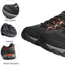 Load image into Gallery viewer, CAMEL CROWN Hiking Shoes Men Breathable Non-Slip Sneakers Lightweight Low Top for Outdoor Trailing Trekking Walking Dark Gray
