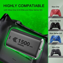 Load image into Gallery viewer, Rechargeable Battery Packs for Xbox One/Xbox Series X|S, 4 X 1500mAh Xbox one Controller Battery Packs, High Capacity Rechargeable Batteries with Charger for Xbox One/One S/One X/One Elite
