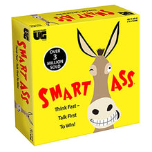 Load image into Gallery viewer, University Games Smart Ass The Ultimate Party Game for Families and Adults Ages 12 &amp; Up, The Perfect Tabletop Trivia Game for People Who Hate Waiting Their Turn!
