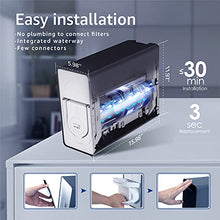 Load image into Gallery viewer, Waterdrop D6 Reverse Osmosis System, Tankless, 600 GPD, 1.5:1 Pure to Drain, Smart LED Faucet, Reduce TDS, High Flow, USA Tech Support
