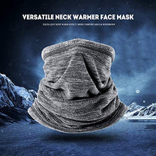 Load image into Gallery viewer, WTACTFUL Windproof Fleece Neck Warmer Scarf Face Mask Cover Bandana for Cold Weather Keep Warm Gear Winter Outdoor Sports Snowboard Skiing Cycling Hunting Fishing Men Women Gray &amp; Green
