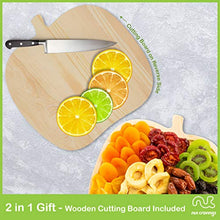 Load image into Gallery viewer, Christmas Gift Basket Holiday Mixed Dried Fruit &amp; Nuts in Reusable Wooden Apple Tray + Ribbon (9 Assortments) Gourmet Food Bouquet Arrangement Platter, Birthday Care Package, Healthy Kosher Snack Box
