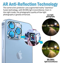 Load image into Gallery viewer, [3 Pack] QHOHQ Tempered Glass Camera Lens Protector for iPhone 13 Pro Max 6.7" ＆ iPhone 13 Pro 6.1", 9H Hardness, Ultra HD Clear, Anti-Scratch,Easy Install, Case Friendly [Does not Affect Night Shots]
