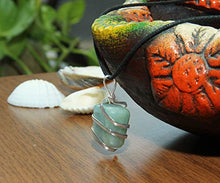 Load image into Gallery viewer, Aquamarine Gemstone Pendant Necklace - Natural Crystal Healing | Stone of Courage | Throat Chakra &amp; Communication Aid | Calming &amp; Soothing Energy to Relax and Reduce Stress | Jewelry for Men &amp; Women
