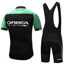 Load image into Gallery viewer, Cycling Jerseys Men's Short Sleeve and Bib Shorts Set Bicycle Jersey Summer Breathable Jersey V53 (R, M)

