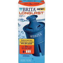 Load image into Gallery viewer, Brita Longlast Replacement Water Filter for Pitchers, 120 Gallon Each Water Filter With 99% Lead Removal, 1ct
