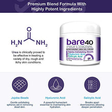 Load image into Gallery viewer, BARE 40 PRO, 40% Urea Gel w/ 2% Salicylic Acid, Hyaluronic Acid, Tea Tree Oil, Aloe Vera Extract, Jojoba Beads, 4oz Callus &amp; Corn Remover, Softens Cracked Heels, Superior Hydration to Urea Creams.
