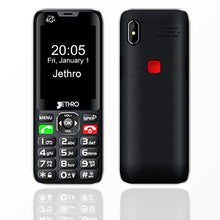 Load image into Gallery viewer, Jethro [SC490] 4G/LTE Unlocked Bar Style Cell Phone for Seniors &amp; Kids, Big Screen and Large Buttons, Hearing Aid Compatible with Charging Dock, FCC Certified.
