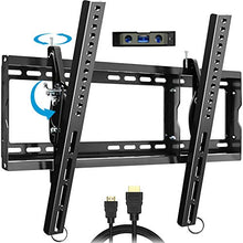 Load image into Gallery viewer, Everstone Adjustable Tilt TV Wall Mount Bracket for Most 32-80 Inch LED,LCD,OLED,Plasma Flat Screen,Curved TVs,Low Profile,Up To VESA 600x400 and 165 LBS,Includes HDMI Cable and Level,Fits 16",18",24"
