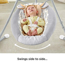 Load image into Gallery viewer, Fisher-Price Fawn Meadows Deluxe Cradle 'n Swing, dual motion baby swing with music, sounds, and motorized mobile [Amazon Exclusive]
