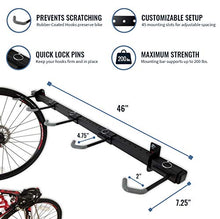 Load image into Gallery viewer, StoreYourBoard Omni Bike Storage Rack, Holds 5 Bicycles, Home and Garage Adjustable Bike Wall Hanger Mount
