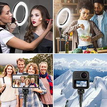 Load image into Gallery viewer, 10" Selfie Ring Light with Tripod Stand &amp; Cell Phone Holder for Live Stream/Makeup, Dimmable Led Camera Ringlight for YouTube TikTok/Photography Compatible for iPhone and Android Phone
