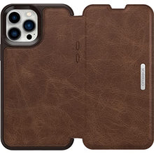 Load image into Gallery viewer, OTTERBOX STRADA FOLIO SERIES Case for iPhone 13 Pro Max &amp; iPhone 12 Pro Max - Retail Packaging - ESPRESSO
