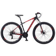 Load image into Gallery viewer, Schwinn Bonafide Mens Mountain Bike, Front Suspension, 24-Speed, 29-Inch Wheels, 17-Inch Aluminum Frame, Matte Black/Red
