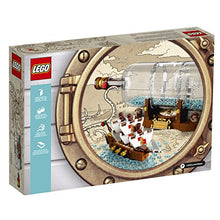 Load image into Gallery viewer, LEGO Ideas Ship in a Bottle 21313 Expert Building Kit, Snap Together Model Ship, Collectible Display Set and Toy for Adults (962 Pieces)
