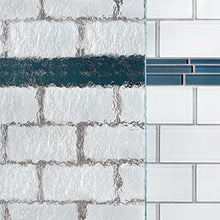 Load image into Gallery viewer, Basco Deluxe Shower Door Framed Obscure Glass Sliding Door, Silver
