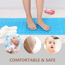 Load image into Gallery viewer, Sheepping Baby Bath Mat Non Slip Extra Long Bathtub Mat for Kids 40 X 16 Inch - Eco Friendly Bath Tub Mat with 200 Big Suction Cups,Machine Washable Shower Mat (Blue)

